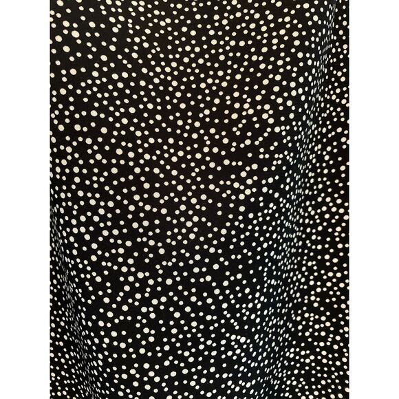 Christopher & Banks Black Polka Dot Midi Skirt size 16 - Picture 2 of 6